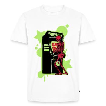 Salut-score - T-shirt Premium bio Homme - blanc - Devant - Nico (187cm)