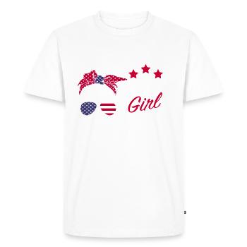 Minnesota - Men's Premium Organic T-Shirt - white - Front - Nico (187cm)