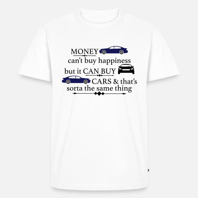 Auto - Männer Premium Bio T-Shirt - Weiß