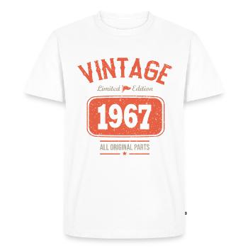 54 years vintage 1967 birthday gift 54 years - Men's Premium Organic T-Shirt - white - Front - Nico (187cm)