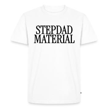 Future Stepdad Saying - Men's Premium Organic T-Shirt - white - Front - Nico (187cm)