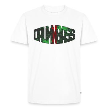 DNB Drum’n’Bass Junglist Rayé - T-shirt Premium bio Homme - blanc - Devant - Nico (187cm)