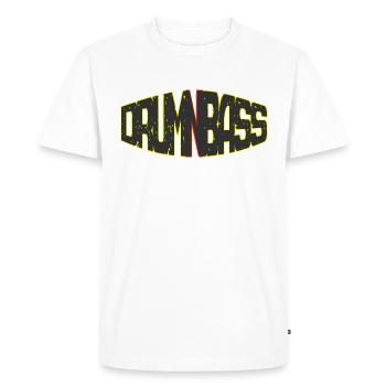 DNB Drum'n'Bass Junglist Dark Remix - Men's Premium Organic T-Shirt - white - Front - Nico (187cm)