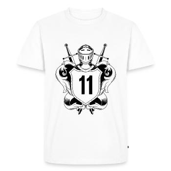 11 Nombre d’armoiries - T-shirt Premium bio Homme - blanc - Devant - Nico (187cm)