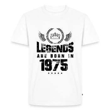 1975 legends born in - T-shirt Premium bio Homme - blanc - Devant - Nico (187cm)