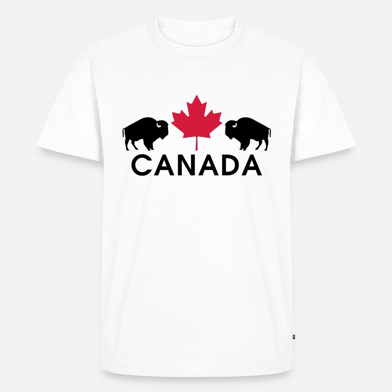 Kanada - Männer Premium Bio T-Shirt - Weiß