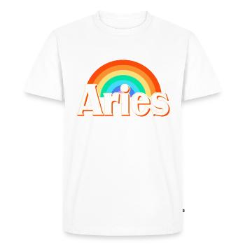 Zodiac sign Aries - Men's Premium Organic T-Shirt - white - Front - Nico (187cm)