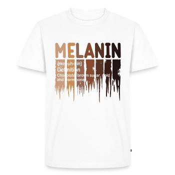Juneteenth Cadeau de fierté de la Journée de l’histoire des Noirs - T-shirt Premium bio Homme - blanc - Devant - Nico (187cm)