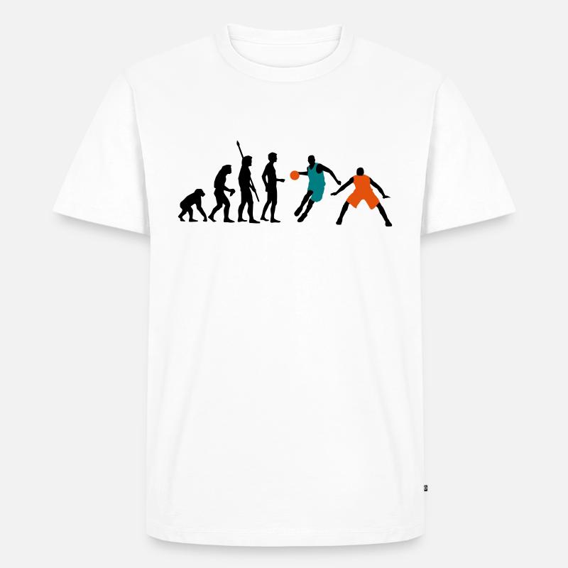 evolution_basketball_072011_h_3c - Männer Premium Bio T-Shirt - Weiß
