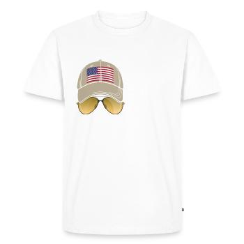 Donkey Pox - Men's Premium Organic T-Shirt - white - Front - Nico (187cm)