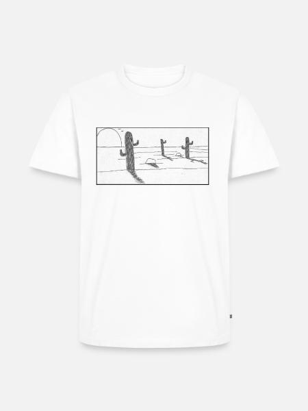 mexikanische Wüste - Männer Premium Bio T-Shirt - Weiß