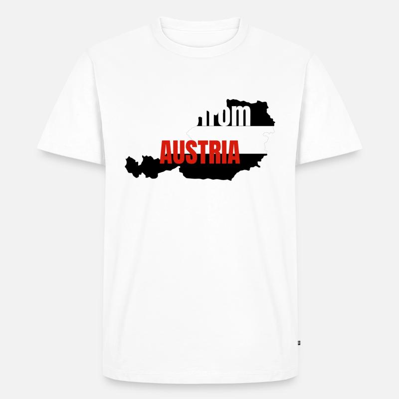 I am from Austria - Männer Premium Bio T-Shirt - Weiß