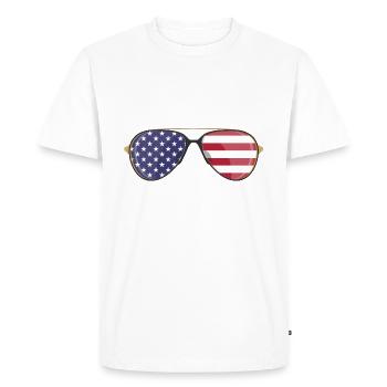Donkey Pox - Men's Premium Organic T-Shirt - white - Front - Nico (187cm)