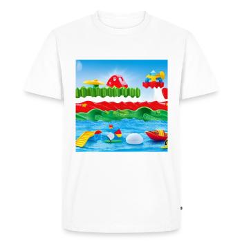 Jouets pour enfants au bord de la mer - T-shirt Premium bio Homme - blanc - Devant - Nico (187cm)