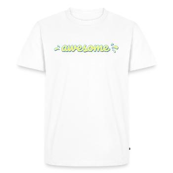impressionnant - T-shirt Premium bio Homme - blanc - Devant - Nico (187cm)