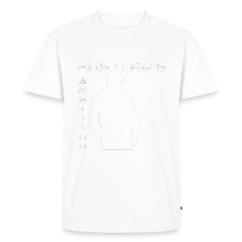 Hustler's Ambition Serie2 - T-shirt Premium bio Homme - blanc - Devant - Nico (187cm)