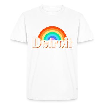 Detroit - T-shirt Premium bio Homme - blanc - Devant - Nico (187cm)