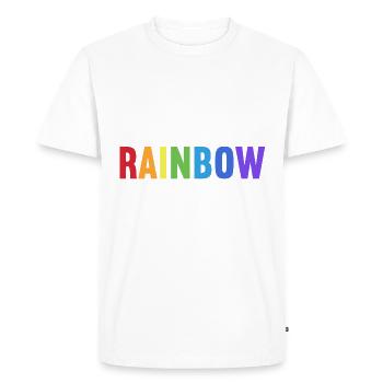 Les personnes LGBT - T-shirt Premium bio Homme - blanc - Devant - Nico (187cm)