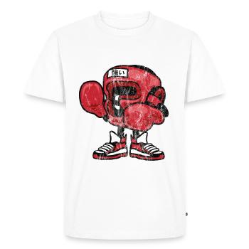 BOX CHAMPION - BD et Cartoon Shirt Design - T-shirt Premium bio Homme - blanc - Devant - Nico (187cm)