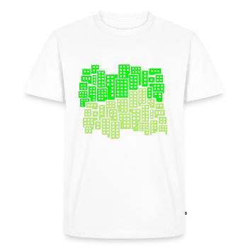 ville cité arrondissement - T-shirt Premium bio Homme - blanc - Devant - Nico (187cm)