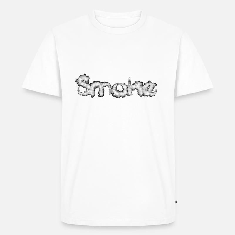 Smoke - Männer Premium Bio T-Shirt - Weiß