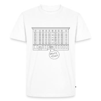 Pas aujourd'hui! - T-shirt Premium bio Homme - blanc - Devant - Nico (187cm)