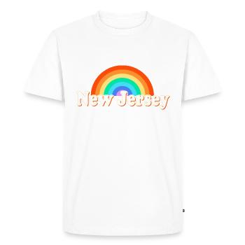 New Jersey - T-shirt Premium bio Homme - blanc - Devant - Nico (187cm)