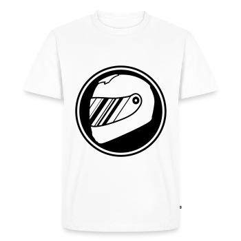 Course de barre de course - T-shirt Premium bio Homme - blanc - Devant - Nico (187cm)