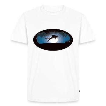 Diving in the moonlight - for underwater romantics - Men's Premium Organic T-Shirt - white - Front - Nico (187cm)