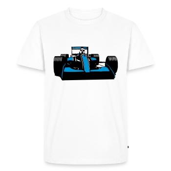 Voiture de course Cool Racing - T-shirt Premium bio Homme - blanc - Devant - Nico (187cm)