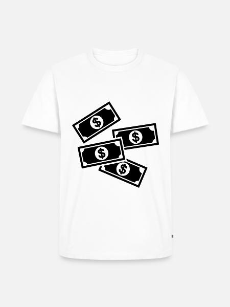 Symbole d’argent liquide - T-shirt Premium bio Homme - blanc