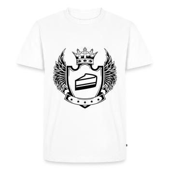 Gâteau au fromage - T-shirt Premium bio Homme - blanc - Devant - Nico (187cm)