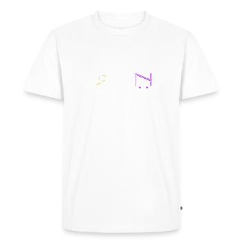 PyridiNe - Men's Premium Organic T-Shirt - white - Front - Nico (187cm)