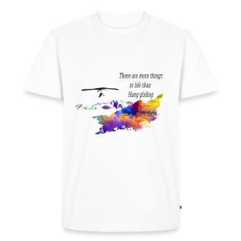 Deltaplane deltaplane - T-shirt Premium bio Homme - blanc - Devant - Nico (187cm)
