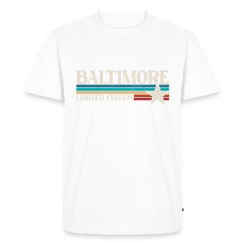 Baltimore - T-shirt Premium bio Homme - blanc - Devant - Nico (187cm)