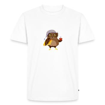 C'est ce que je fais, je lis des livres, je bois - T-shirt Premium bio Homme - blanc - Devant - Nico (187cm)
