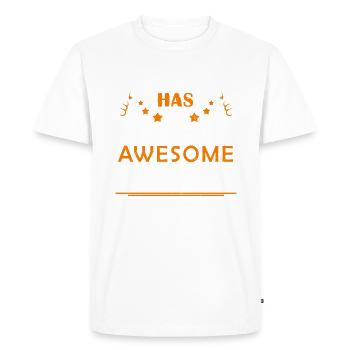 Idée de cadeau drôle de petit ami Ce mec a un génial - T-shirt Premium bio Homme - blanc - Devant - Nico (187cm)