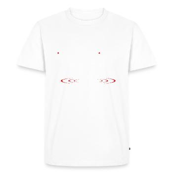 Papa Pêche Pêcheur Papa Cannes à pêche Papas Chri - T-shirt Premium bio Homme - blanc - Devant - Nico (187cm)