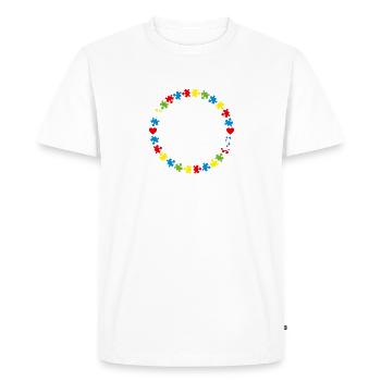 Autism Infinity Love For Autistic Kid Cute Autism - T-shirt Premium bio Homme - blanc - Devant - Nico (187cm)