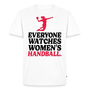 Retro Sport Women's Handball - Men's Premium Organic T-Shirt - white - Front - Nico (187cm)