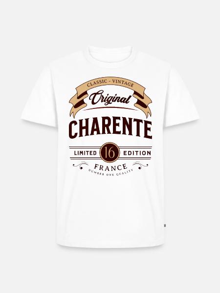 Vintage Charente Département France - Men's Premium Organic T-Shirt - white
