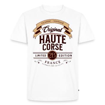 Haute-Corse Department France - Men's Premium Organic T-Shirt - white - Front - Nico (187cm)