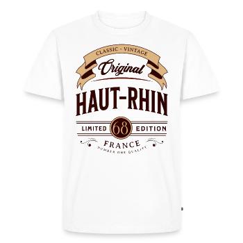 Haut-Rhin Département France - T-shirt Premium bio Homme - blanc - Devant - Nico (187cm)