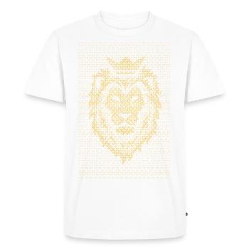 Couronne du Lion - T-shirt Premium bio Homme - blanc - Devant - Nico (187cm)