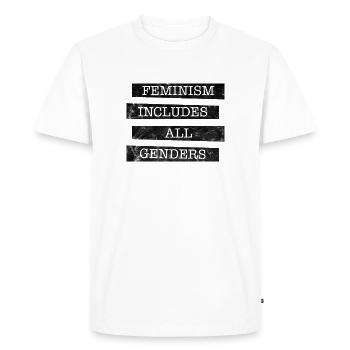 feminism includes all genders - T-shirt Premium bio Homme - blanc - Devant - Nico (187cm)