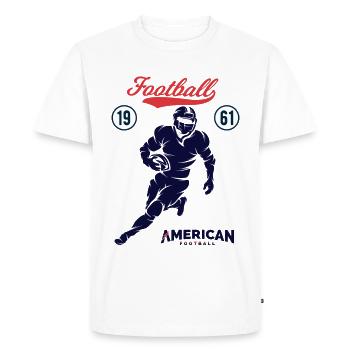 Football américain - T-shirt Premium bio Homme - blanc - Devant - Nico (187cm)