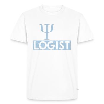 Psychologue - T-shirt Premium bio Homme - blanc - Devant - Nico (187cm)
