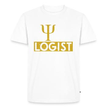 Psychologue - T-shirt Premium bio Homme - blanc - Devant - Nico (187cm)