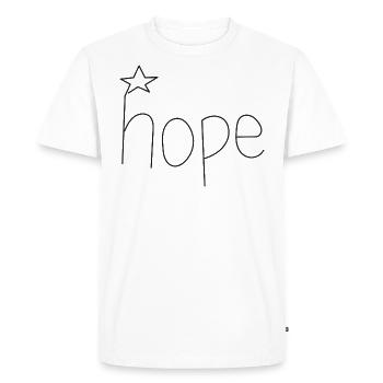 Espoir - T-shirt Premium bio Homme - blanc - Devant - Nico (187cm)