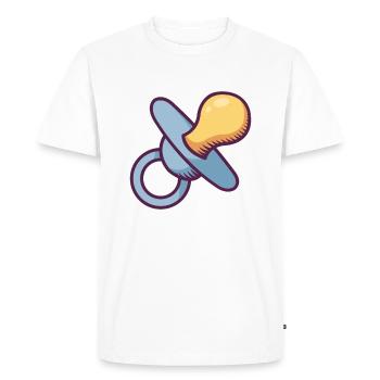 Bébé essentiel - T-shirt Premium bio Homme - blanc - Devant - Nico (187cm)